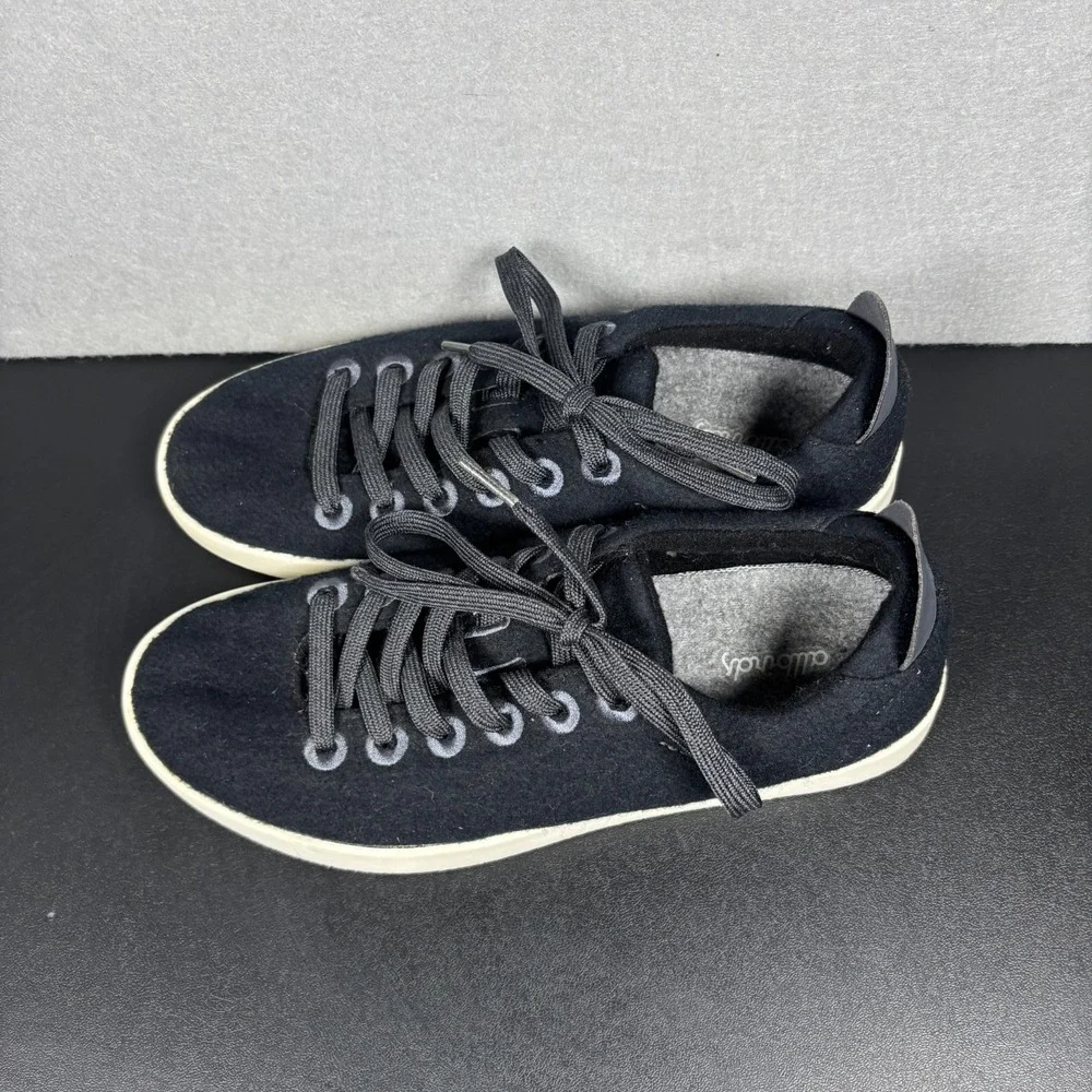 Allbirds Wool Pipers Black Sneakers Womens Size 9 Low Top Comfort Shoes WP W9